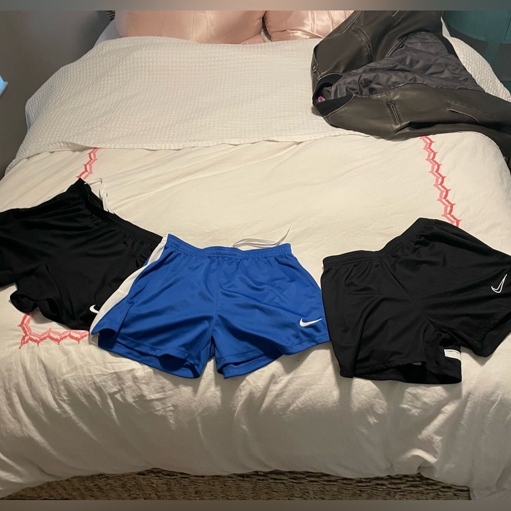 Nike women’s soccer shorts 3 pack